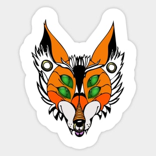 Punk Fox Sticker